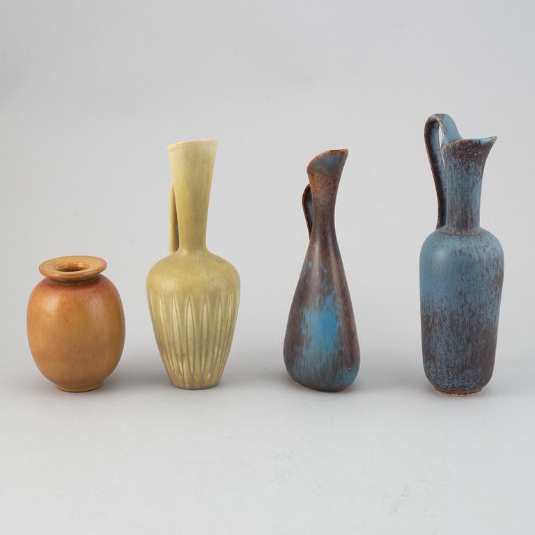 Gunnar Nylund, a set of four stoneware vases for Rörstrand.