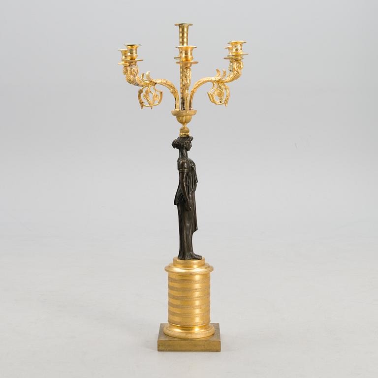 A RUSSIAN ORMOLU CANDELABRA, early 19th century.
