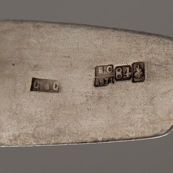 SKEDAR, 4+6, silver, snarlika, bl a Gratschev (Грачевь) Ryssland 1852-1888. Tot. vikt ca 271 g.