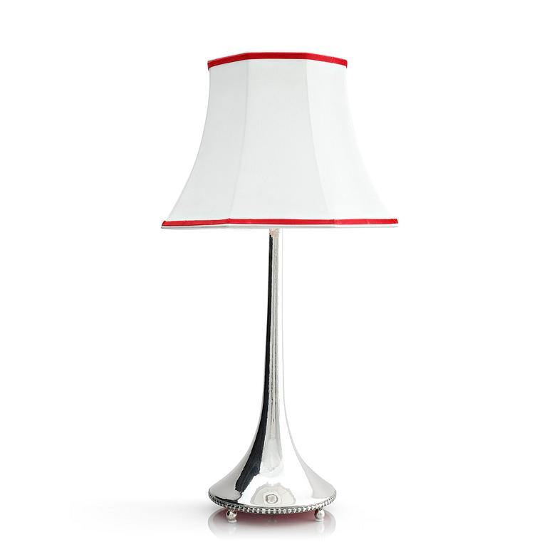 Karl Anderson, a silver table lamp, Stockholm 1917.