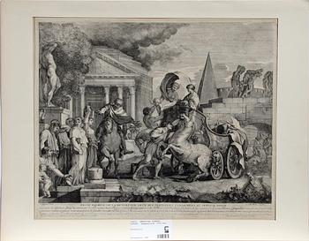 SEBASTIAN BOURDON (efter), kopparstick, 1700-tal.