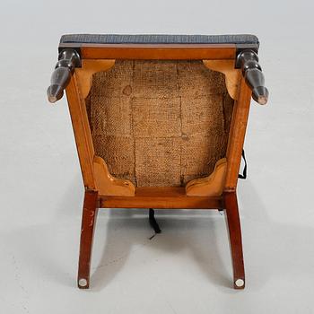 Five 19th century chairs marked "Cressent".