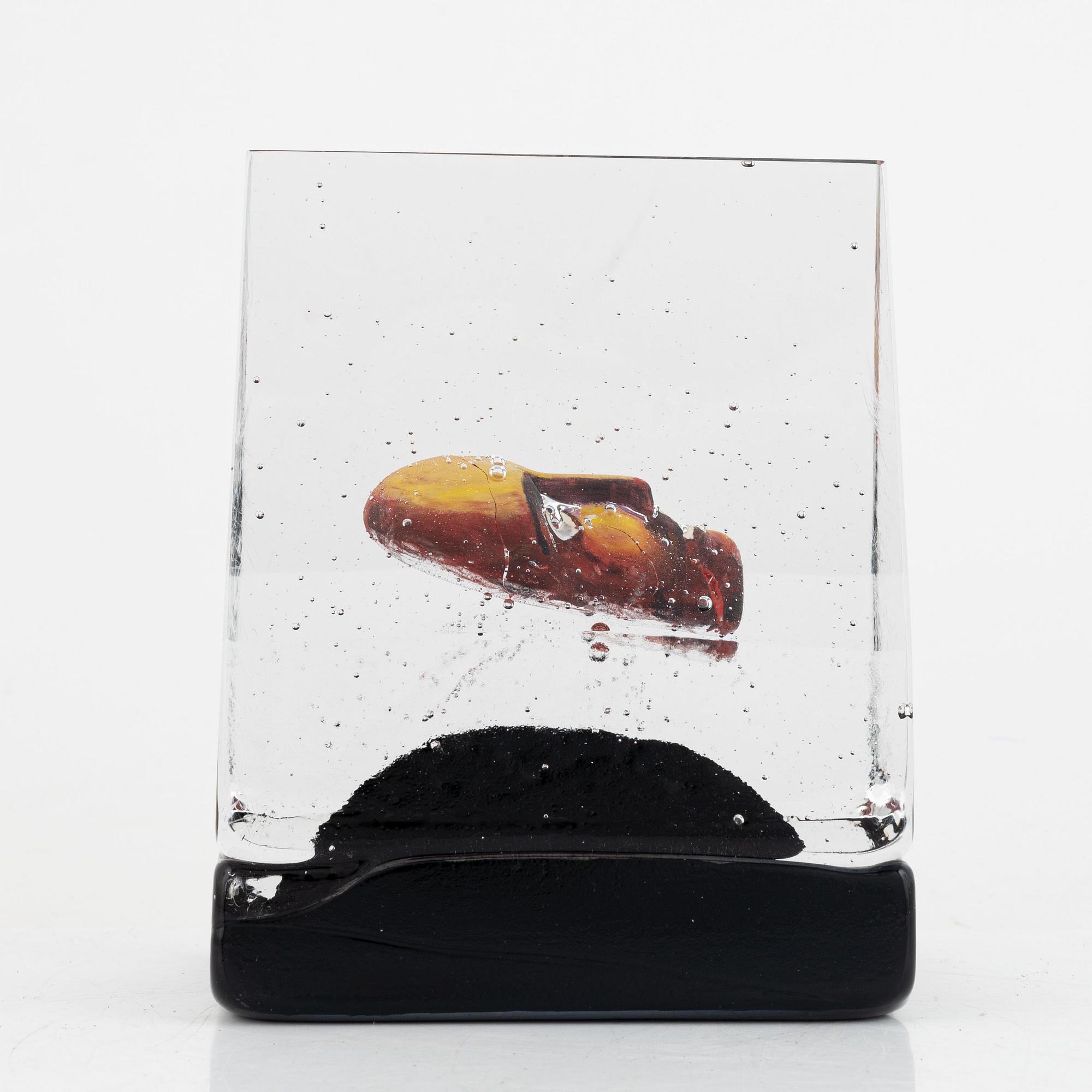 Bertil Vallien, skulptur, "Black Elements: House of mystery", Kosta Boda.