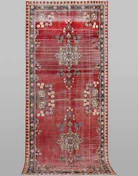 A runner carpet, Persia, Vintage design, c. 208 x 85 cm.