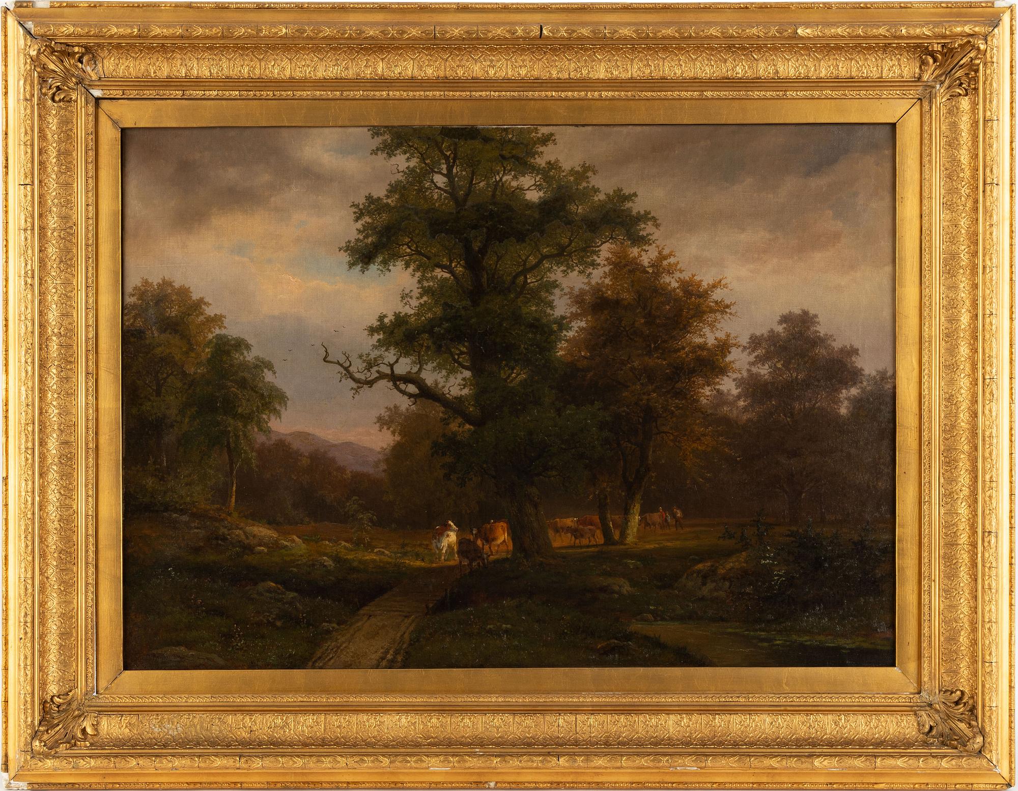 Caesar Bimmermann, oil on canvas, signed.