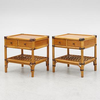 A pair of bedside tables, DUX, 1970's.