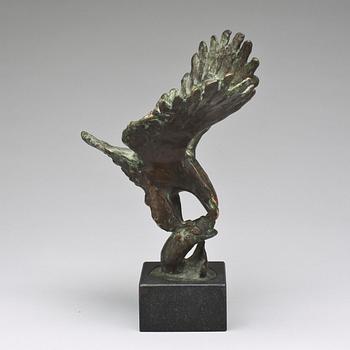 SKULPTUR, brons, gjutarstämplad L Rasmussen, Köpenhamn.