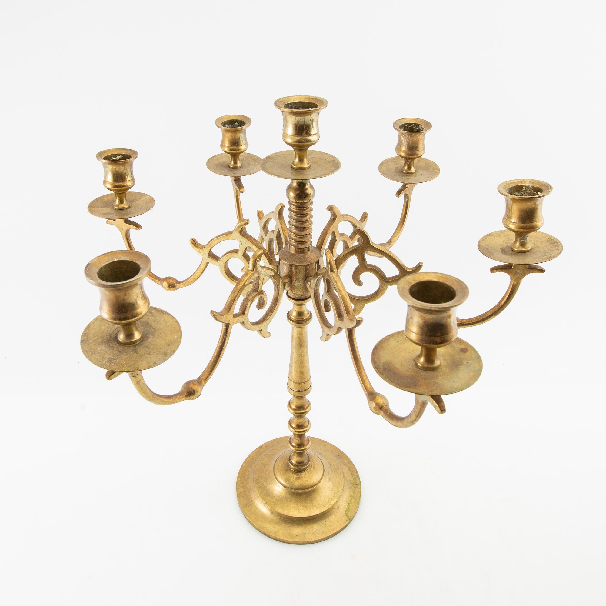 Candelabras a pair of the first half of the 20th century.