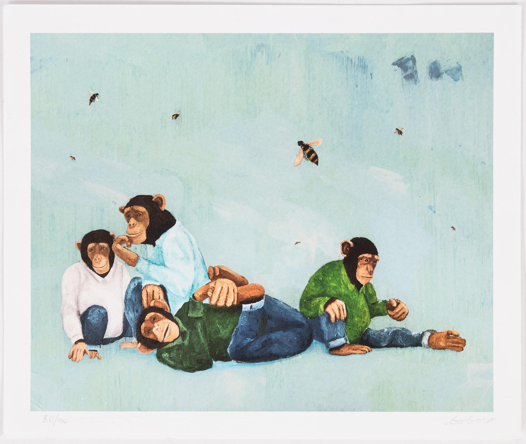 Bobo Wallmansson, pigment print, signed bobow, numbered 80/90.