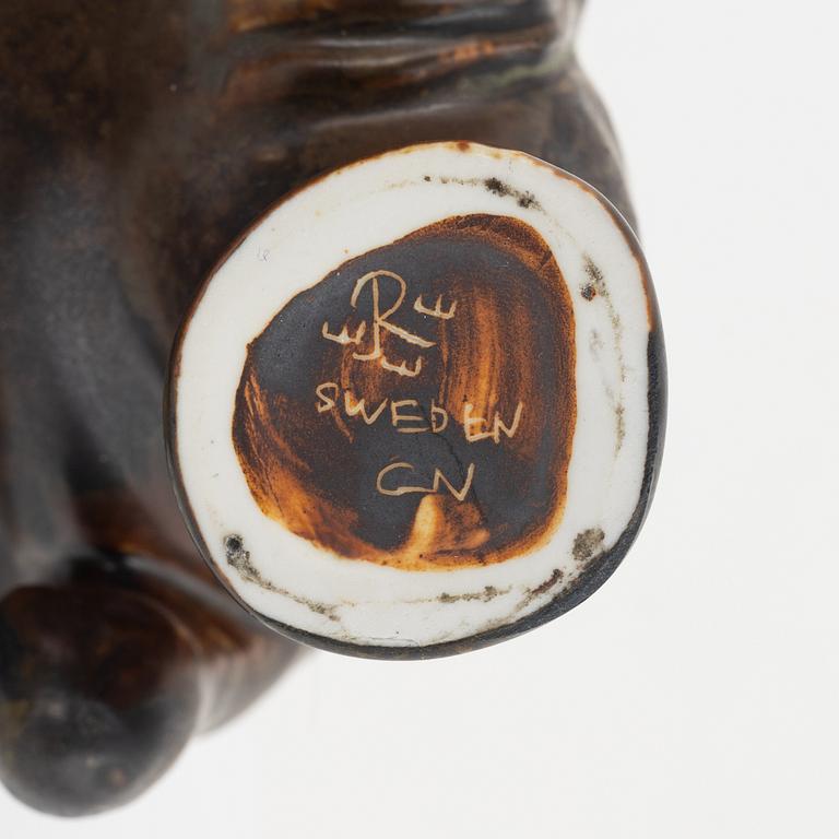 Gunnar Nylund, a group of three stoneware figurines, Rörstrand.