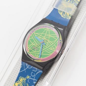 Swatch, The Globe, wristwatch, 34 mm.