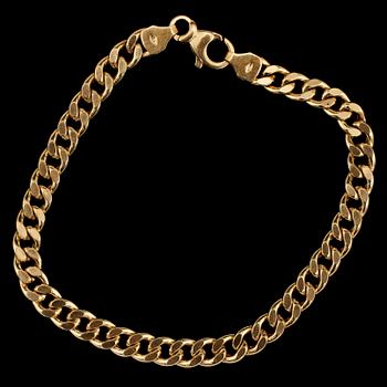 ARMBAND, 18k guld, GHA, Guldfynd, Hallbergs Guld och Albrekts Guld, 1900-tal. Vikt 15 g.