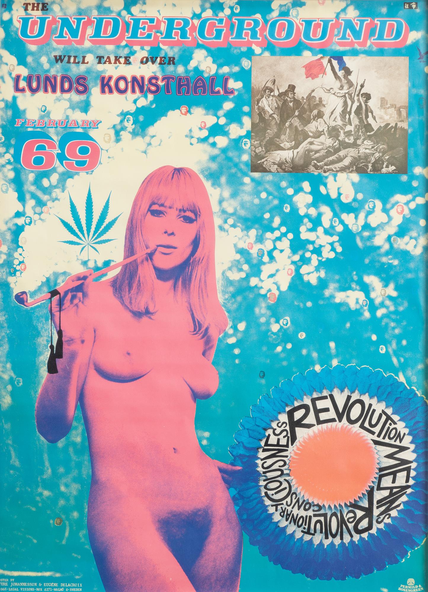 Sture Johannesson, "The Underground will take over Lunds Konsthall February 69".