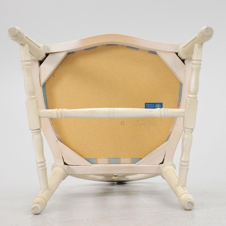 Ten Gustavian style chairs, Åmells.
