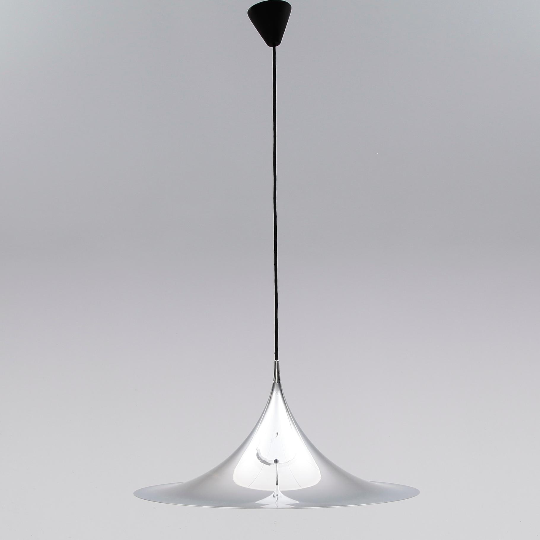 TAKLAMPA, "Semi Pendel", Claus Bonderup, Fog & Mörup, Danmark, 1900-talets andra hälft. Höjd ca 30 cm.