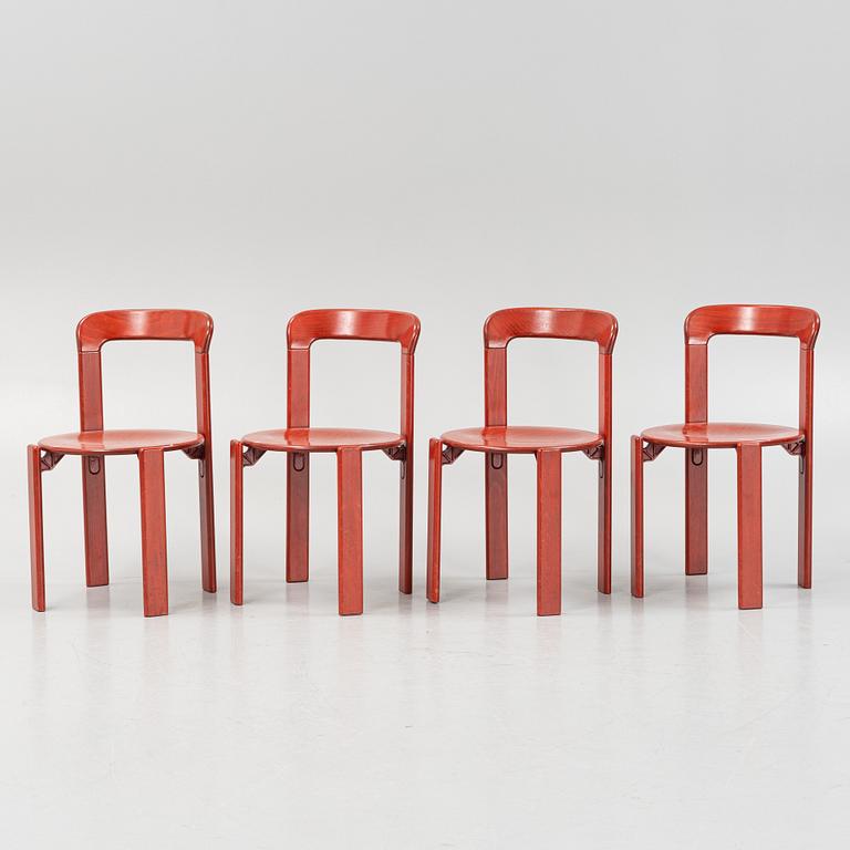 Bruno Rey, four "Rey Chair" chairs, Kusch & Co, Germany.
