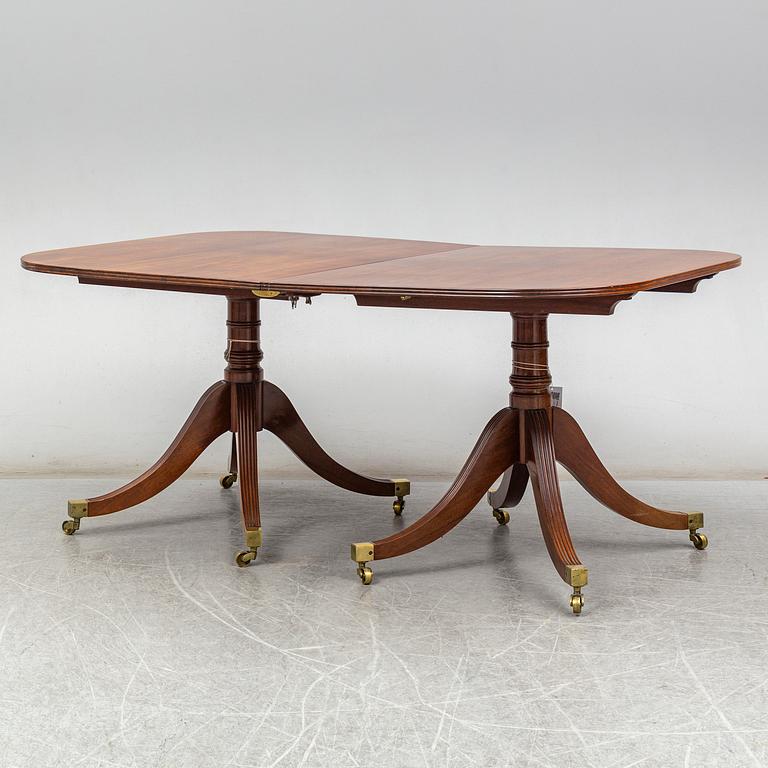 A Regency-style dinner table, second half of the 20th century.