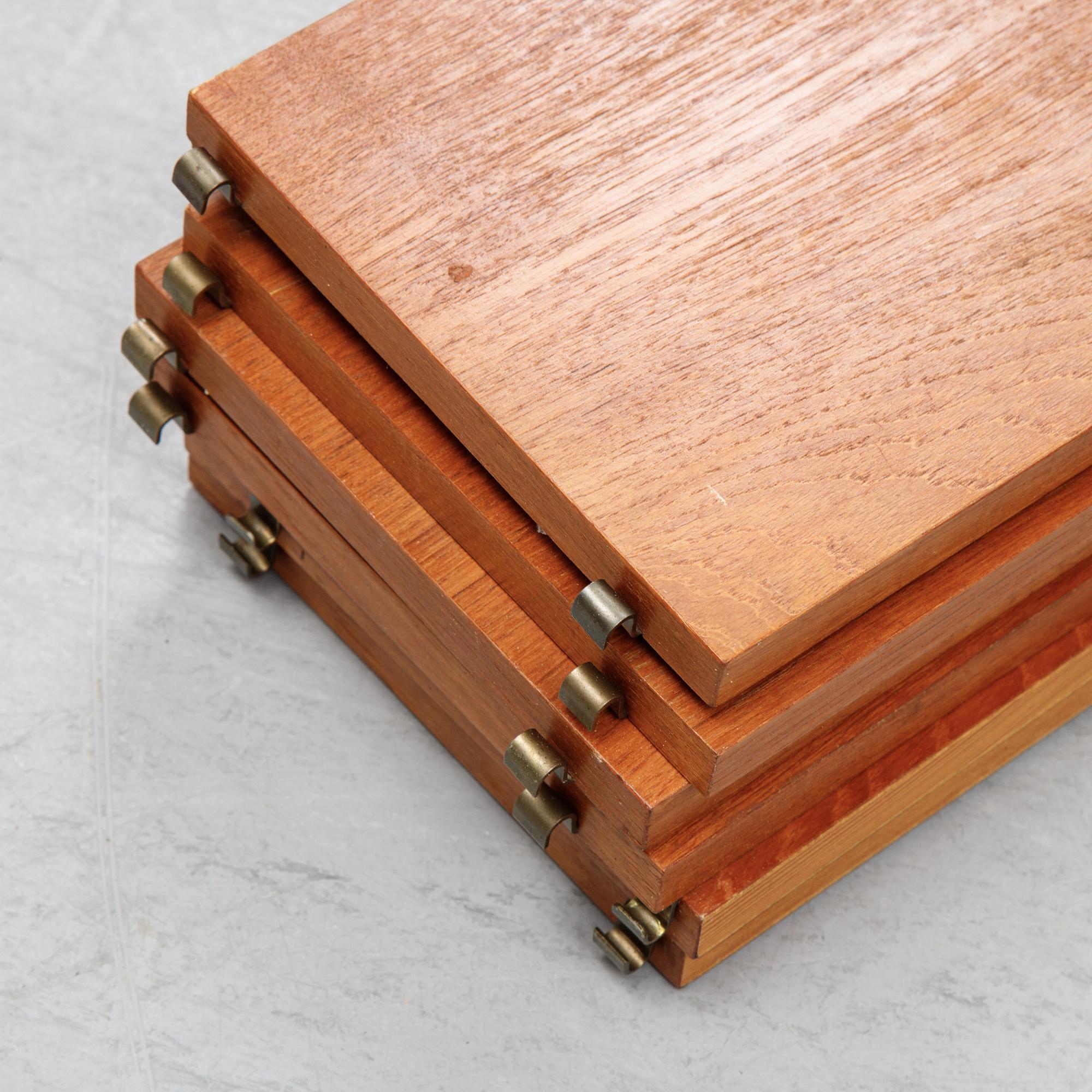 Nils Strinning, a 'String' teak veneer book shelf system.