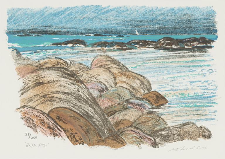 Roland Svensson, lithograph in colours, signed 35/250.
