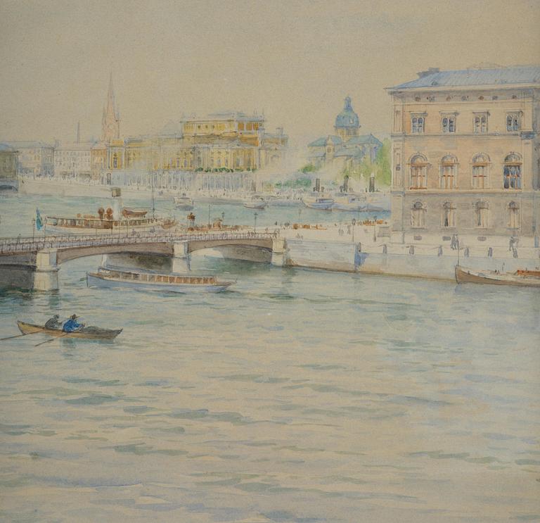 Anna Palm de Rosa, View of the Royal Palace and the National Museum.