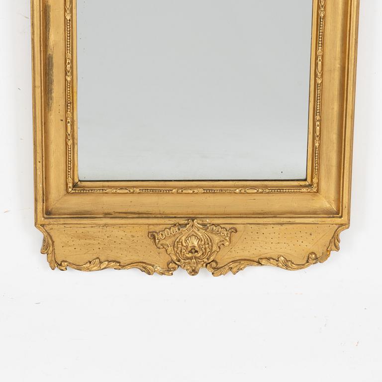 Spegel, rokokostil, sent 1800-tal.