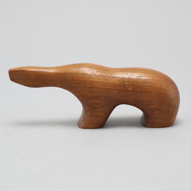 A figurine in teak, designed by Arne Tjomsland for Hiorth og Østlyngen, approx 1955.