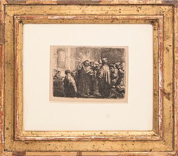 Rembrandt Harmensz van Rijn, The Tribute Money, later print.