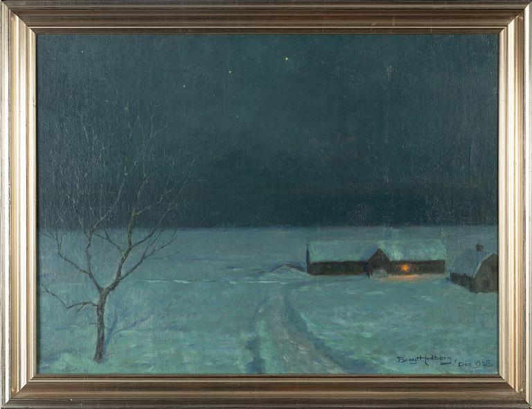 Bengt Hedberg, olja på duk, signerad, daterad 1918.