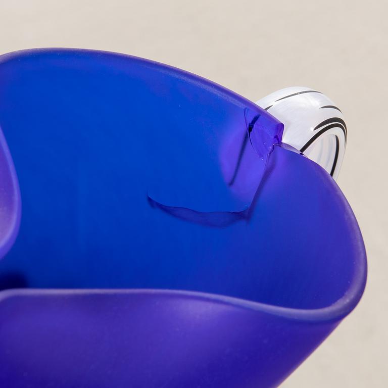 Kjell Engman and Gunnel Sahlin carafes 2 pcs Kosta Boda late 20th century.