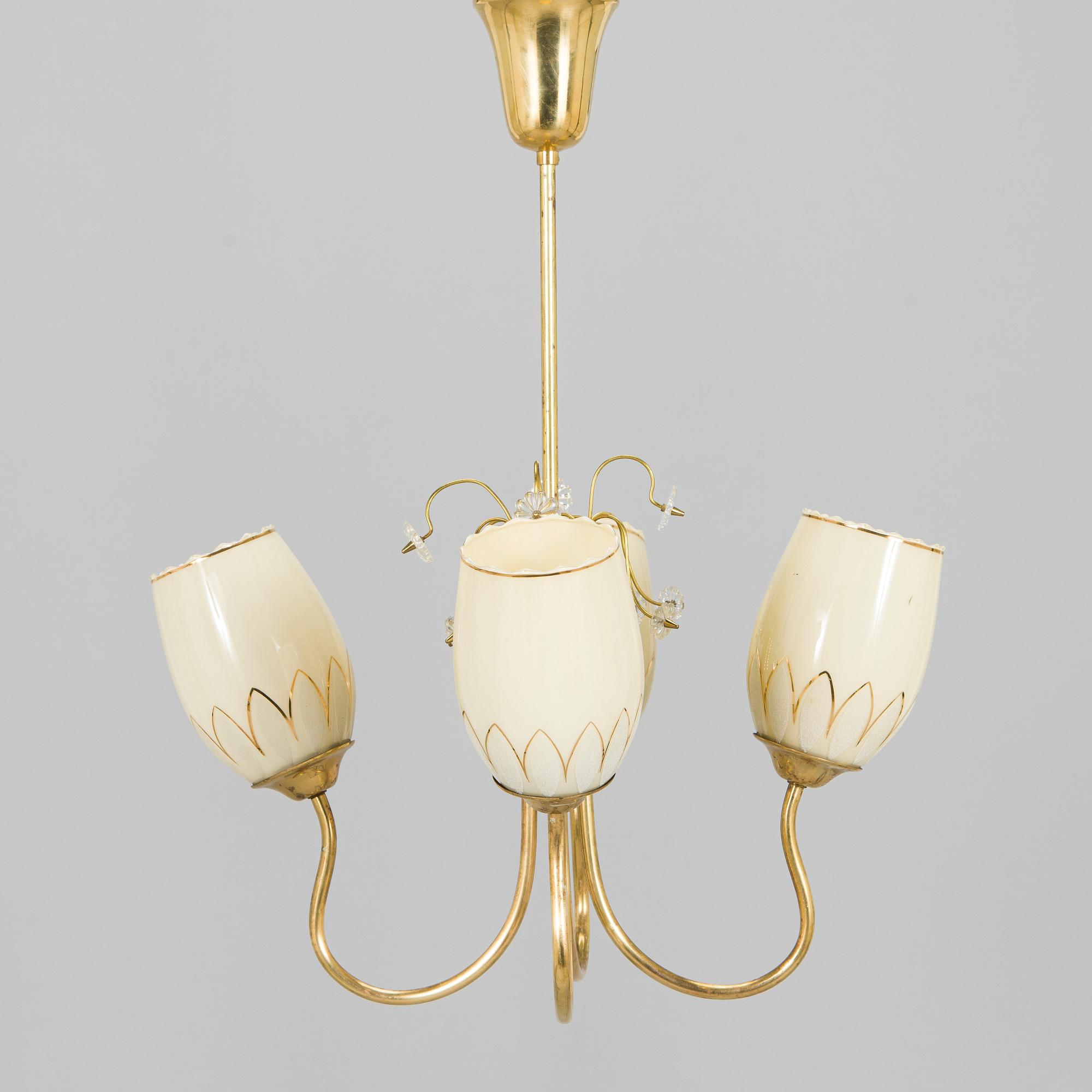 A 1950s 'ER 79/4' ceiling lamp for Itsu.