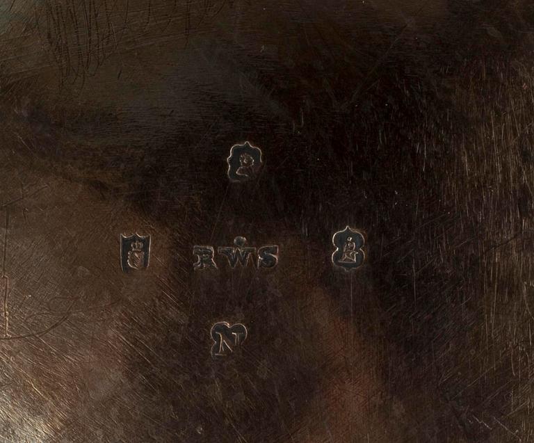 TEKANNA, silver, Irland 1830-tal. Vikt 1125 g.