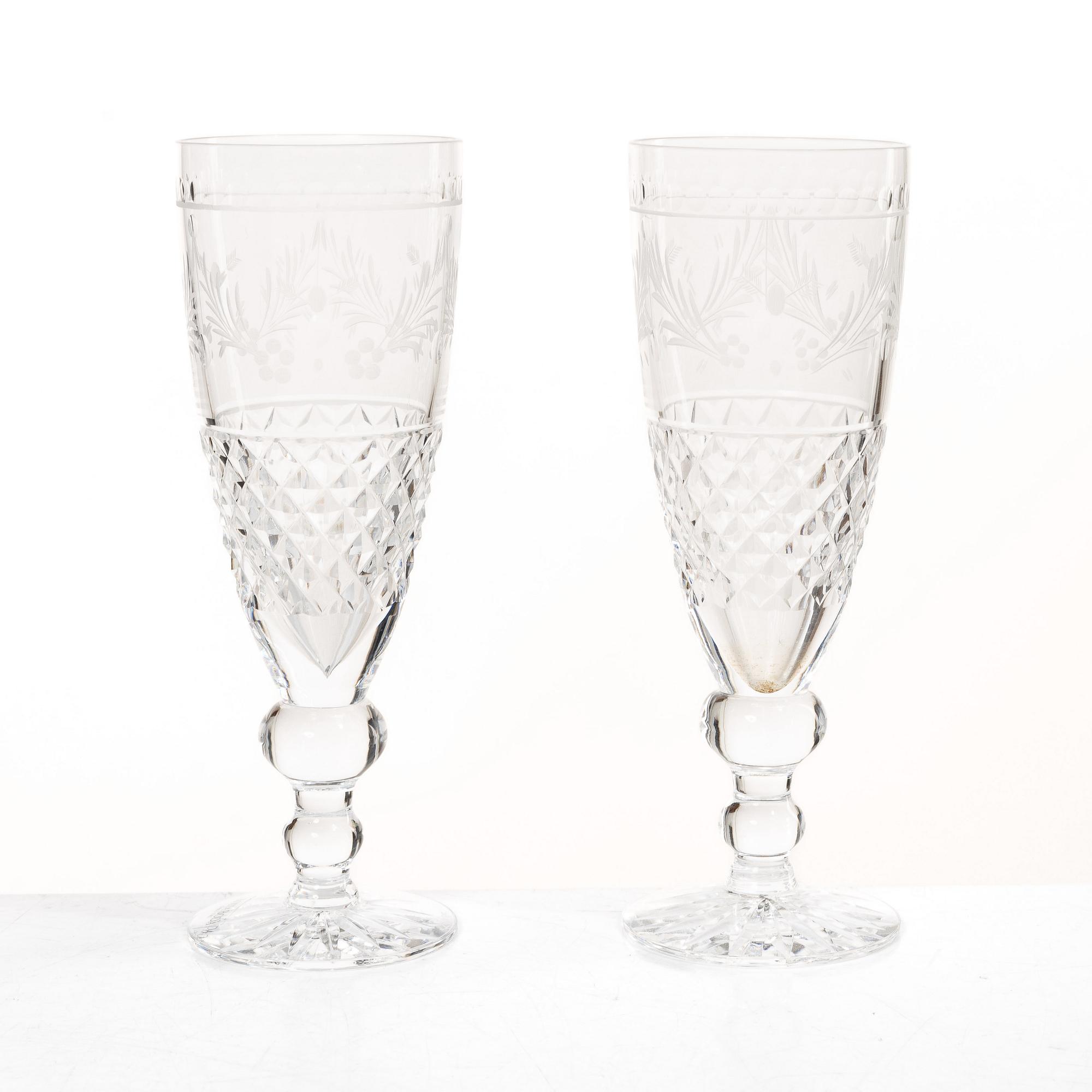 Champagneglas, 7 st, "Elvira Madigan", Kosta.