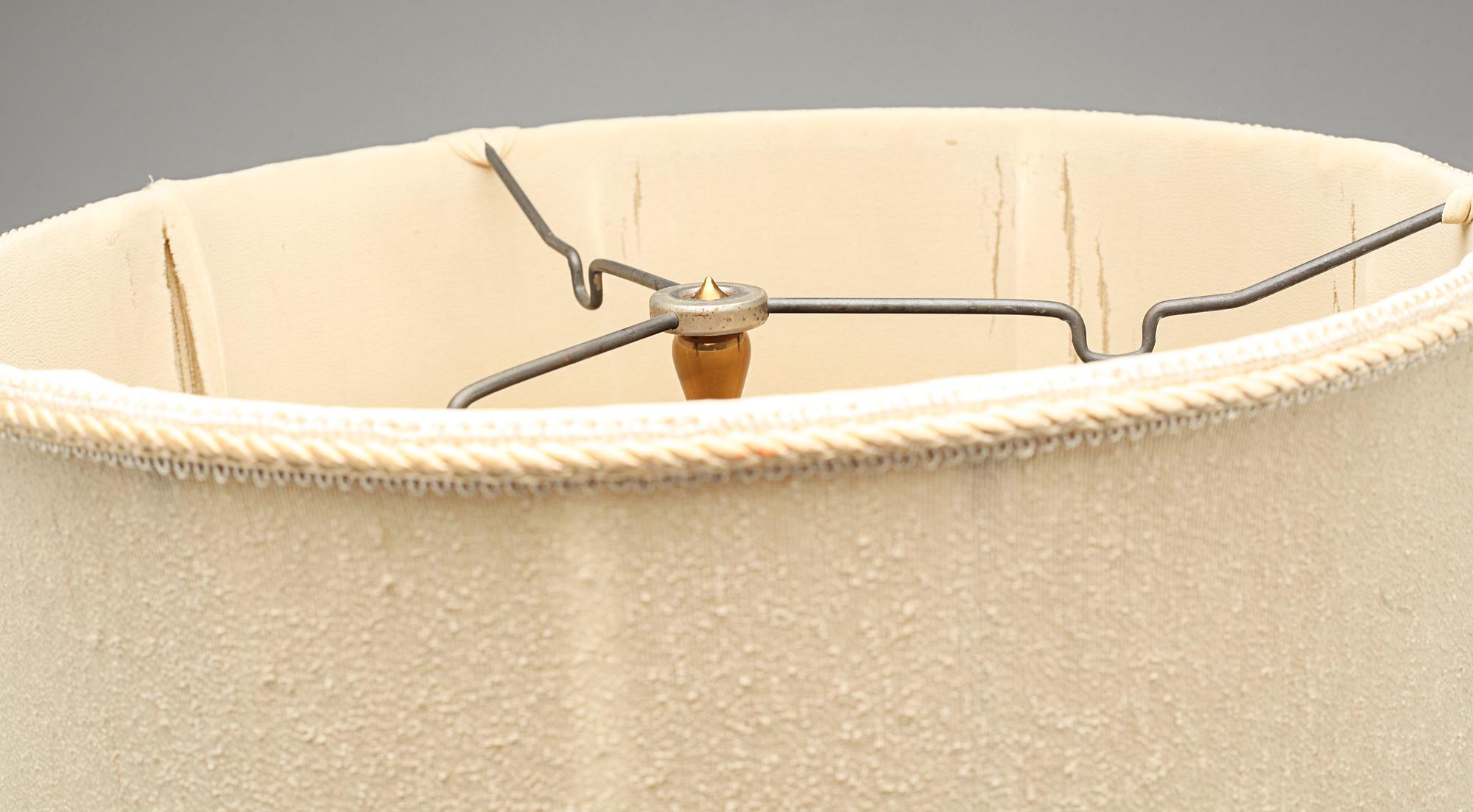 A table lamp, so called Bohemian glass, first half of the 20th century.