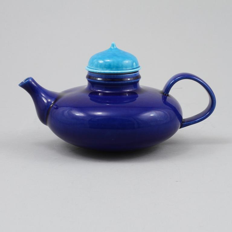 TEKANNA, porslin, "Pop", Inger Persson, Rörstrand, 1900-talets andra hälft.