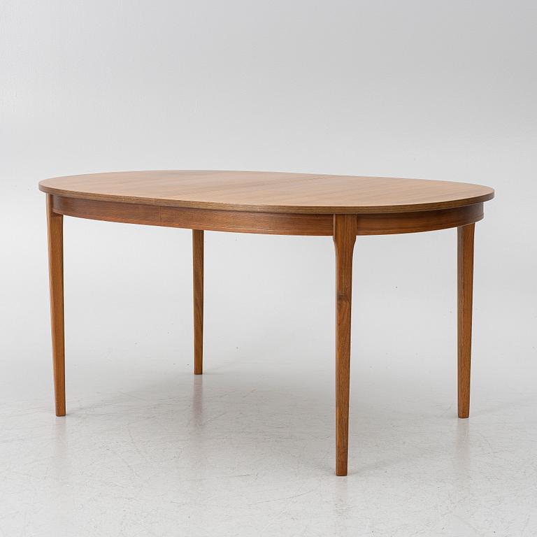 Linde Nilsson, dining table with four chairs.
Lammhult, second half of the 20th century.