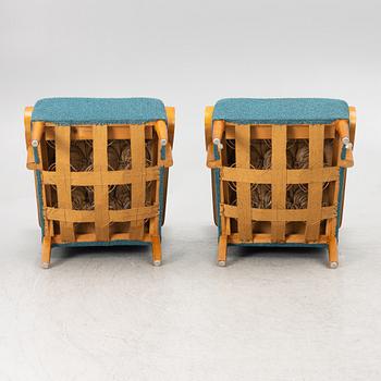 A pair of Swedish Modern armchairs, 1940's.