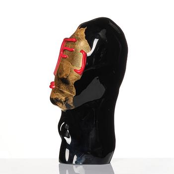 Luigi Benzoni, a glass sculpture of a head, Berengo Studio, Italy 2006.