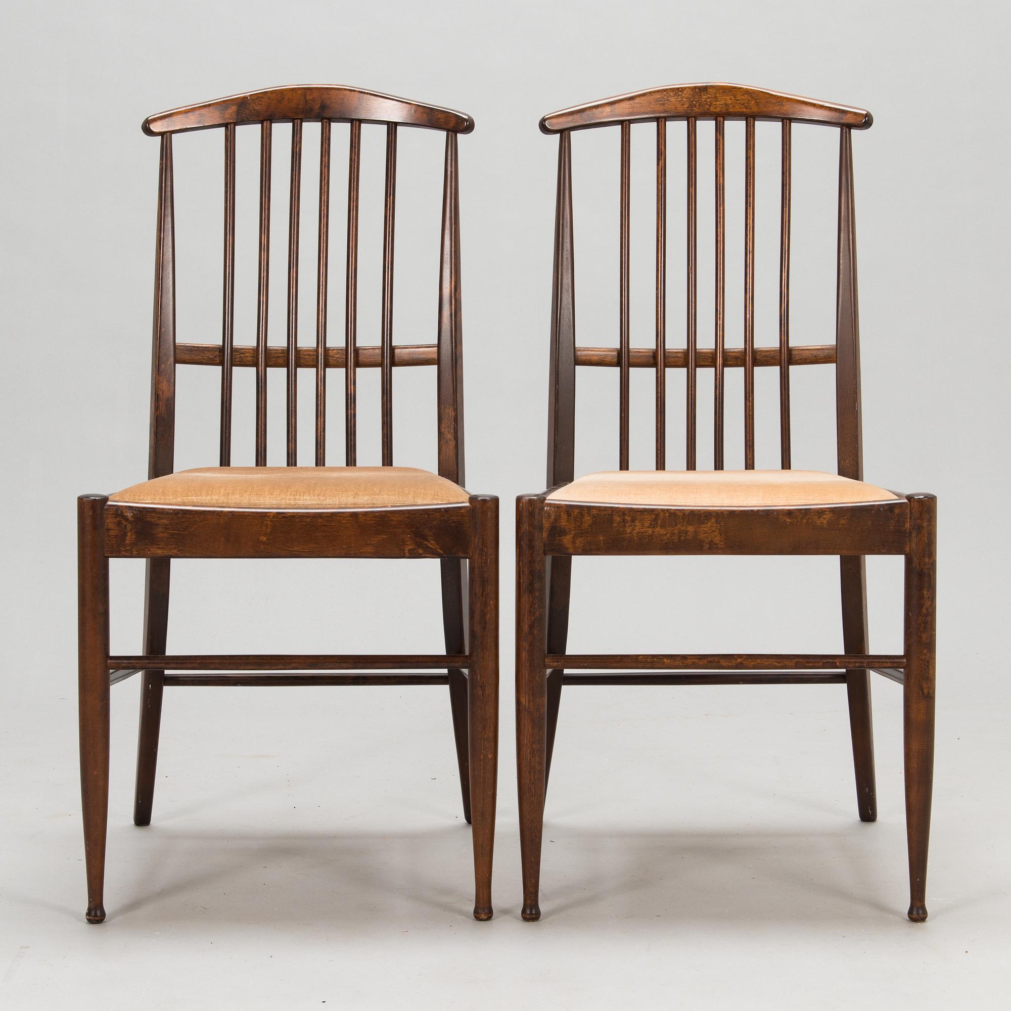 Kerstin Hörlin-Holmquist, Eight 1970's 'Charlotte' dining chairs for Asko.
