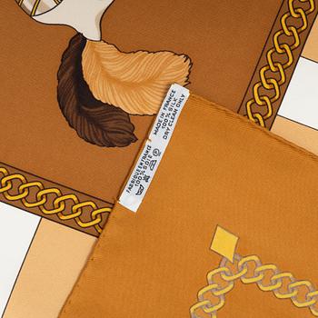 Hermès, scarf, "Chocs En Plumes".