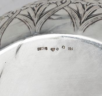 SKÅLAR, 5 st, silver, bl a GAB, 1900-tal. Totalvikt 781 g.