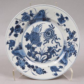 TALLRIK, porslin, Kina, Kangxi (1662-1722).