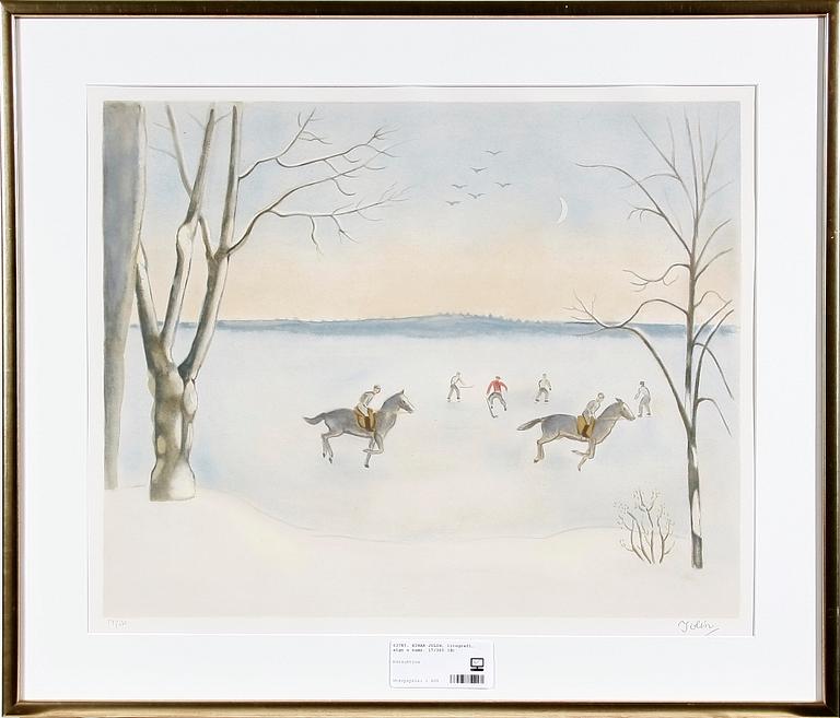 JOLIN, EINAR, färglitografi, sign o numr 17/360.