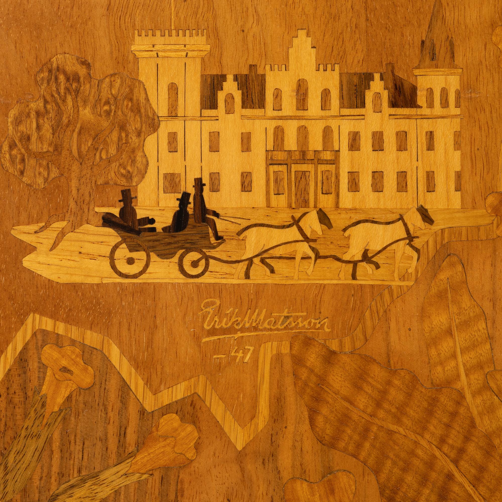 Erik Mattsson, cabinet, signed and dated -47, numbered 3/12.