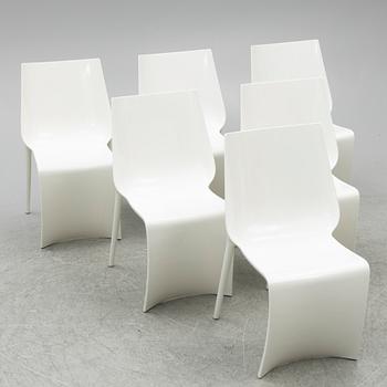 Achirivolto Pedrali, chairs, 6 pcs, "Smart", Italy.