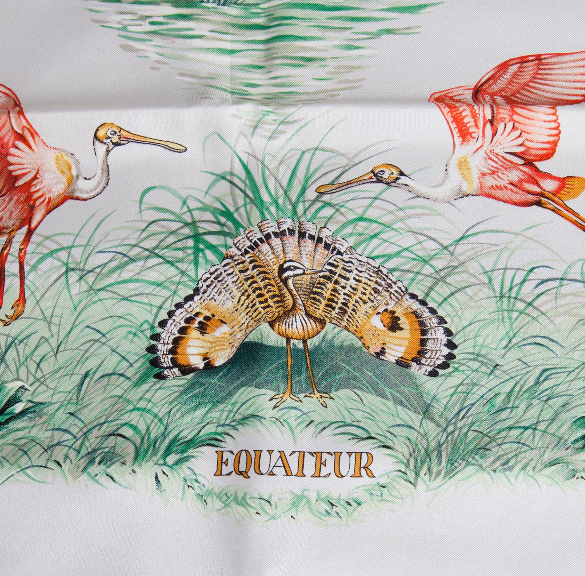 SCARF, siden, "Equateur", design R. Dallet, Hermès, Paris.