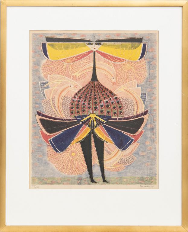 Max Walter Svanberg,  lithograph signed dated and numbered 58 189/260.