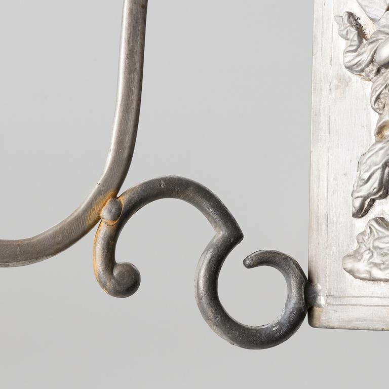 A Swedish Grace pewter chandelier, Sweden, 1920's.