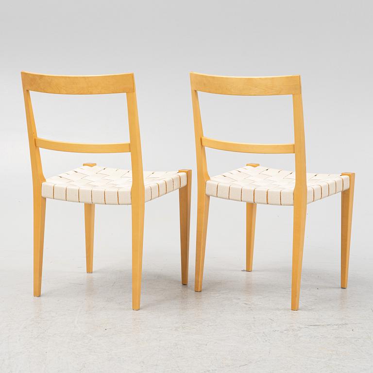 Bruno Mathsson, chairs, 8 pcs, "Mimat", Bruno Mathsson International, Värnamo, 1995-98.