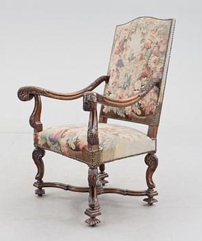 KARMSTOL, barockstil, omkring 1900.