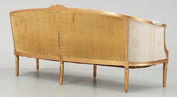 SALONGSGRUPP, 9 delar. Gustaviansk stil, 1900-talets mitt.